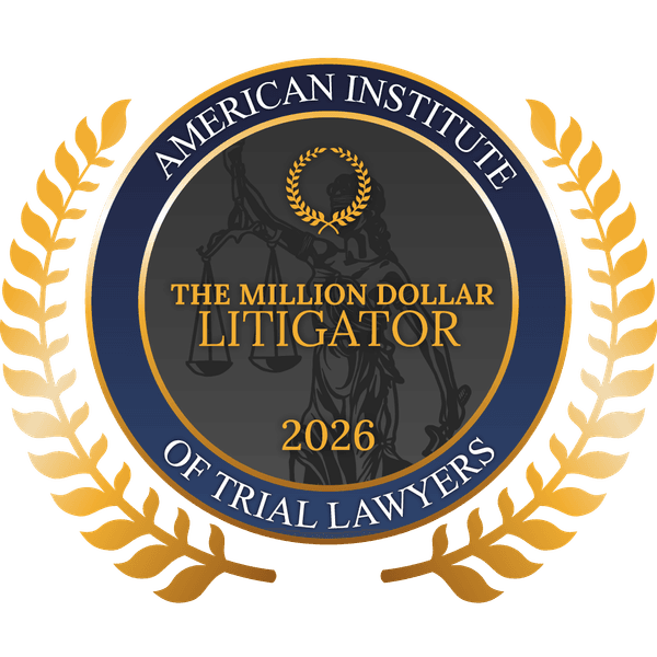 Million Dollar Litigator, American Institute of Trial Lawyers (2026)